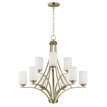 Maxim Lighting Deven 9-Light Chandelier 20036SWSBR